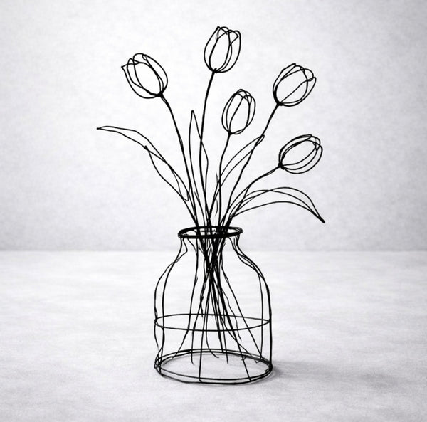 זר טוליפים אגרטל קווי