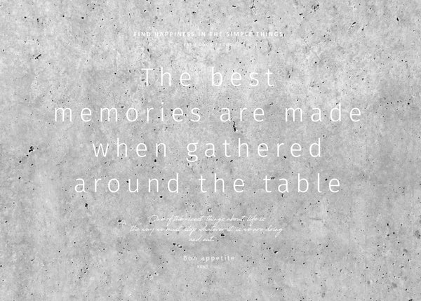 פלייסמט זיכרונות בטון