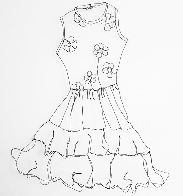 שמלה פרחונית מחוטי ברזל