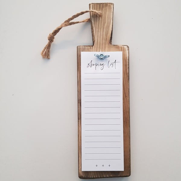 מתלה עץ - Shopping list