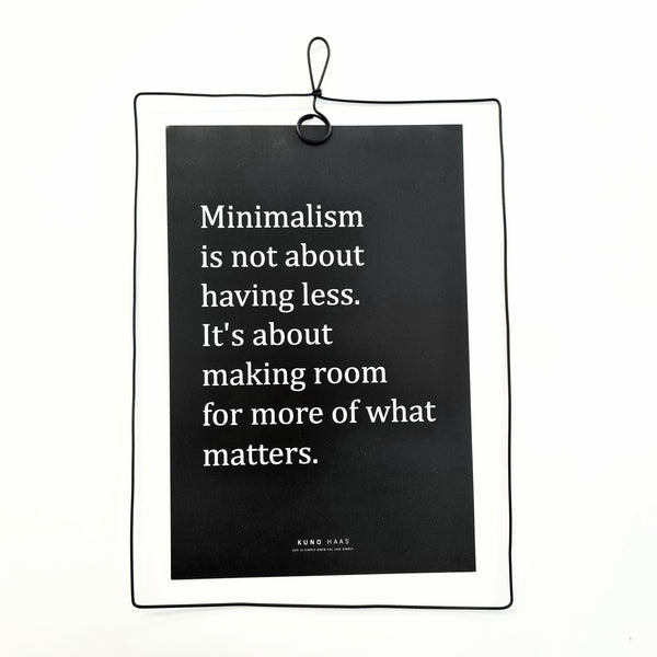 Minimalism