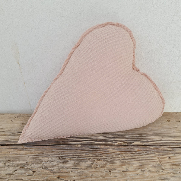 כרית לב ורוד