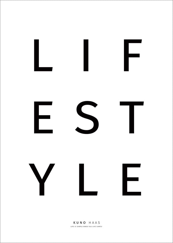 הדפס לייפסטייל לבן