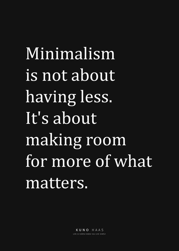 הדפס מינימליזם שחור