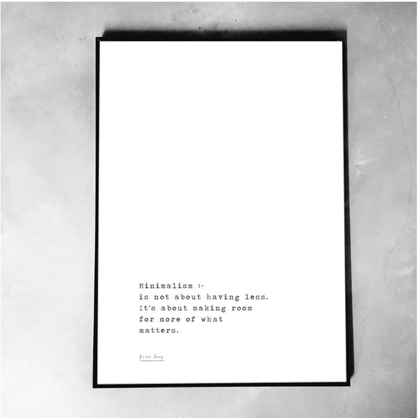 מינימליזם ממוסגר