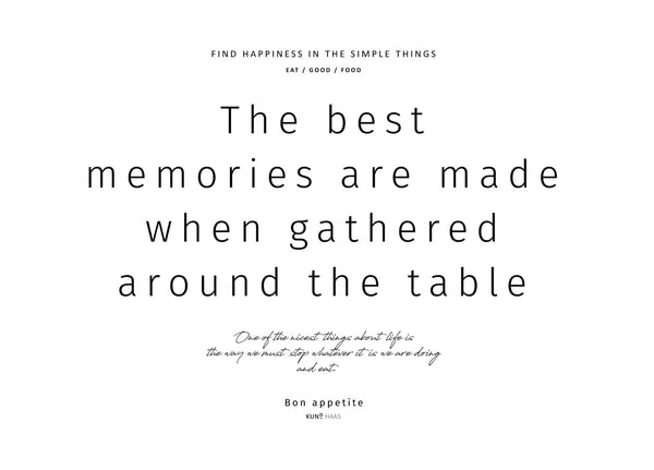 פלייסמט זיכרונות לבן