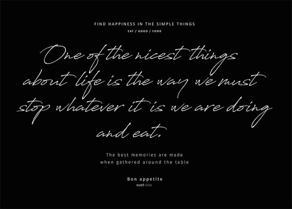 פלייסמט סטופ שחור